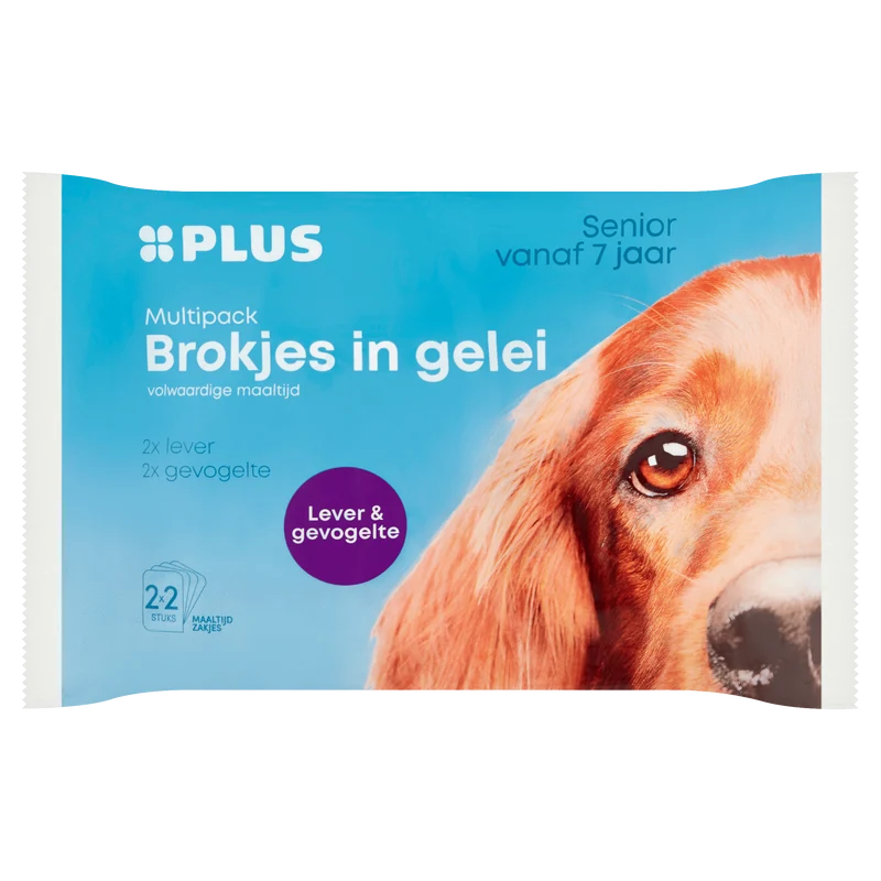 Brokjes in gelei lever & gevogelte