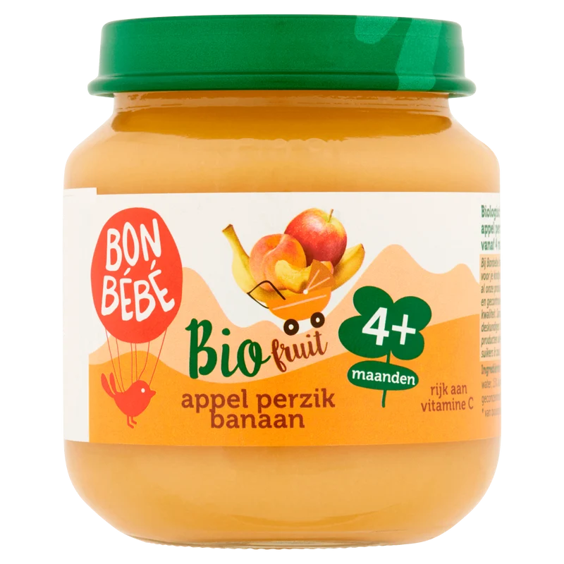 Bonbebe Bio 4mF0404 Appel Perzik Banaan