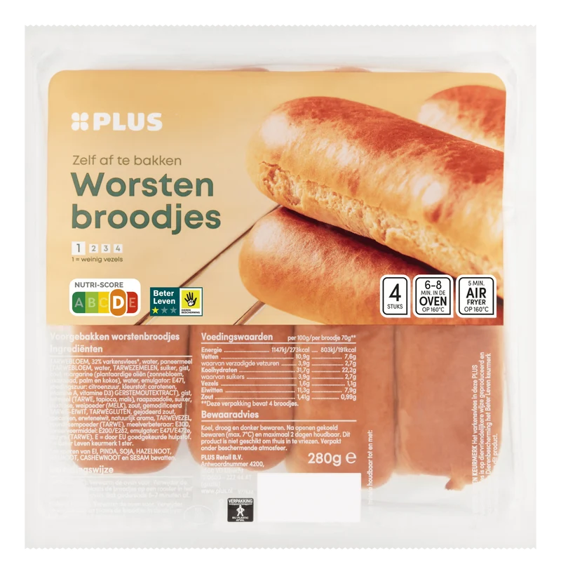 Worstenbroodjes Beter Leven