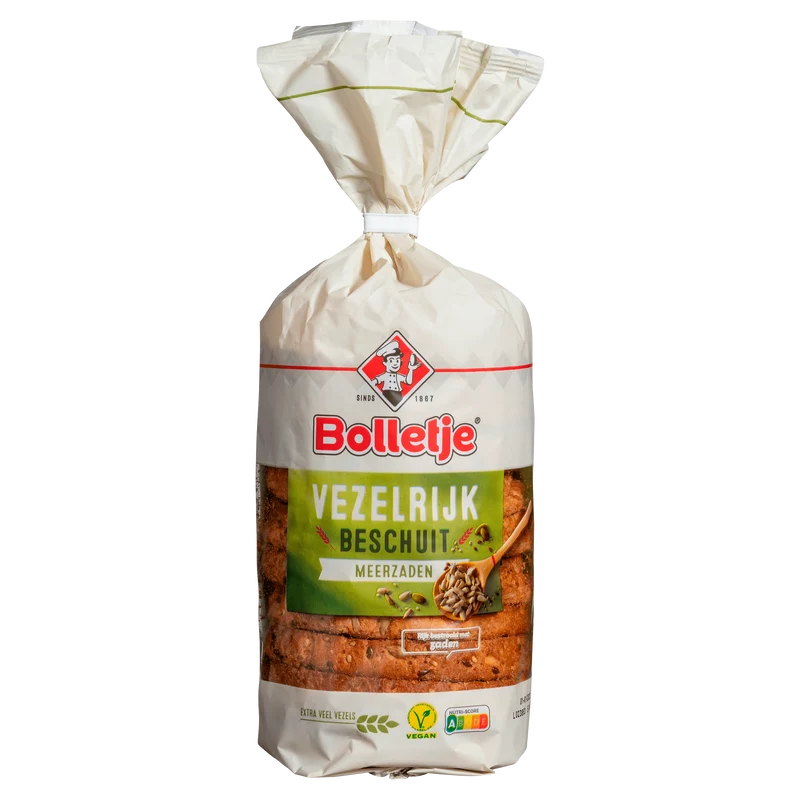 Bolletje Vezelrijk beschuit meerzaden