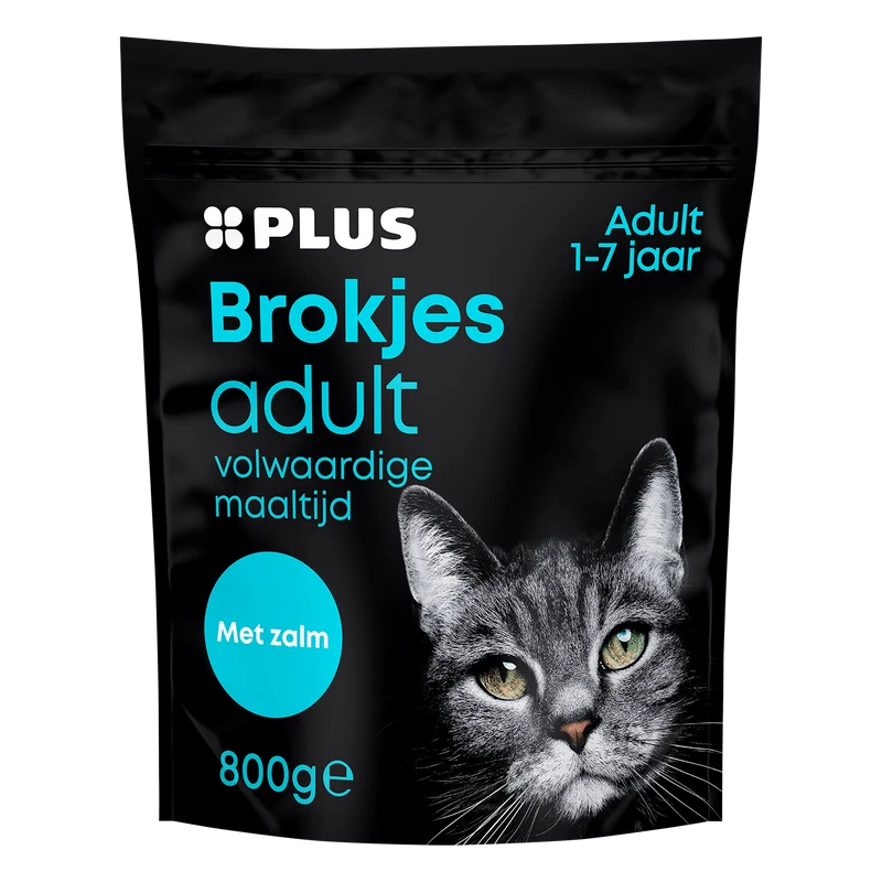 Premium Volwassen kattenbrokjes zalm