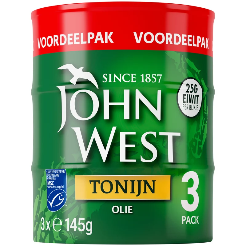 John West Tonijnstukken zonnebloem MSC 3p