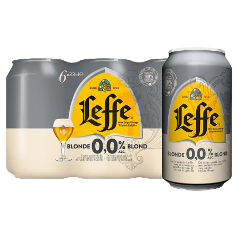 Leffe Blond Belgisch abdijbier 0.0%