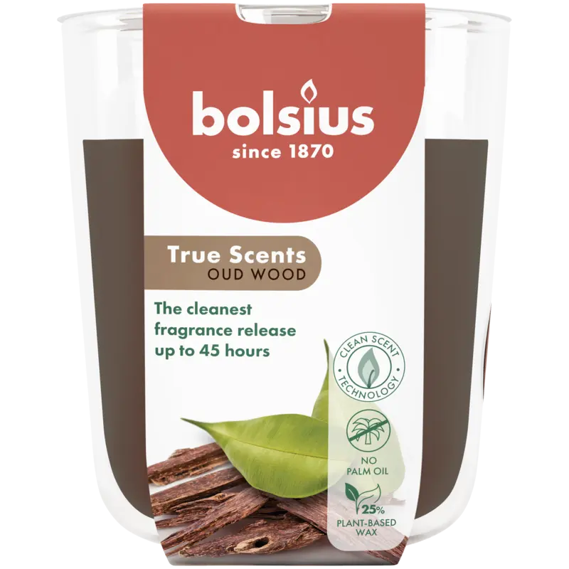 Bolsius True scents geurglas oud wood
