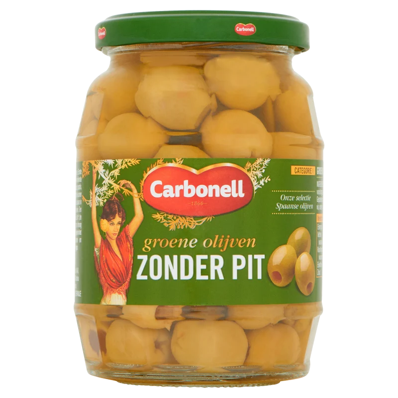 Carbonell Groene Olijven zonder pit