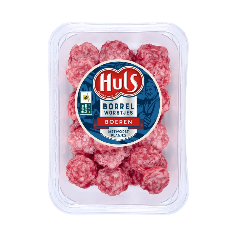 Huls Boerenmetworstplakjes BL1