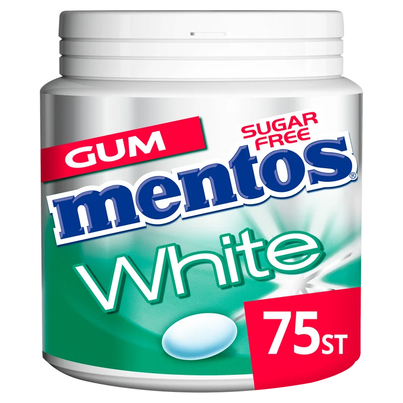Mentos Gum white green mint