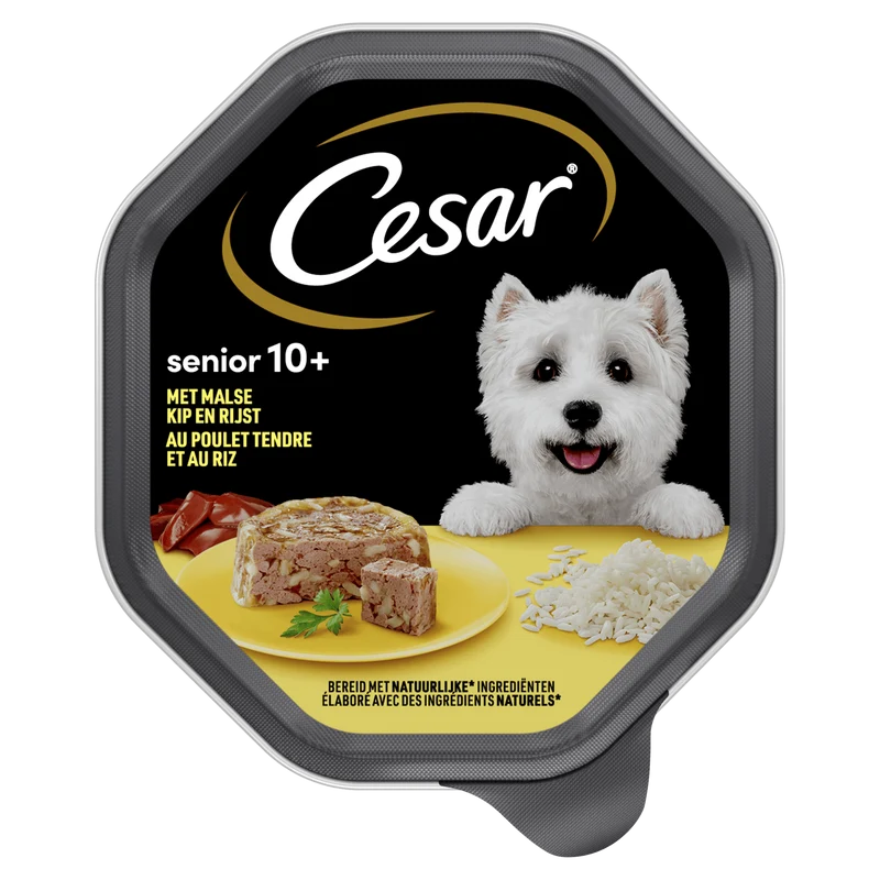 Cesar 10+ Senior Kip & Rijst Hondenvoer