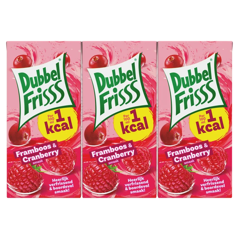 Dubbelfrisss 1Kcal Framboos & cranberry
