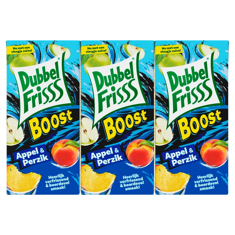 Dubbelfrisss Boost appel & perzik