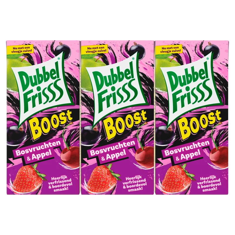 Dubbelfrisss Boost bosvruchten & appel