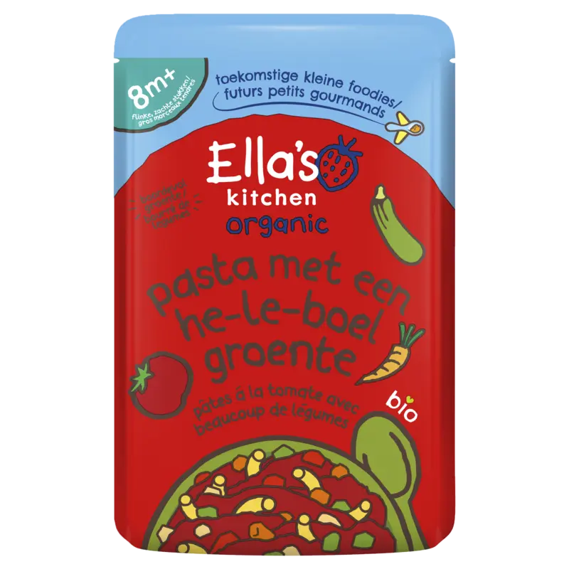 Ella's kitchen Pasta met een heleboel groente 8m+ bio