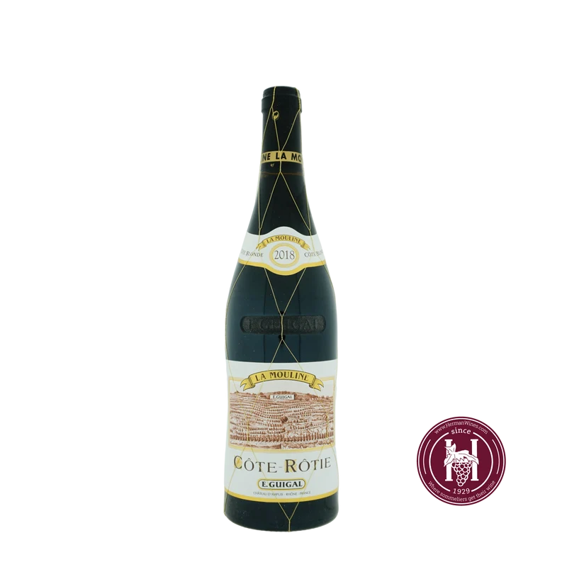 Cote Rotie la Mouline - Guigal - 2018 - 0.75L - Frankrijk - Rhône - Rood