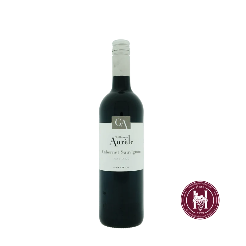 Cabernet Sauvignon - Guillaume Aurele, Vin De Pays D'Oc - 2021 - 0.75L - Frankrijk - Languedoc-Roussillon - Rood
