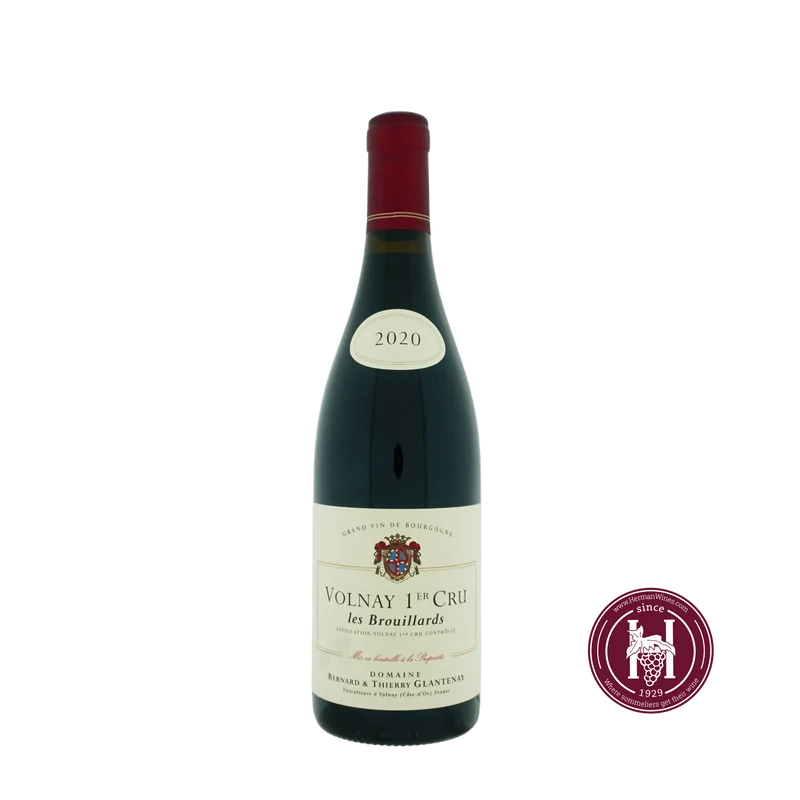 Volnay 1er cru les Brouillards - Bernard & Thierry Glantenay - 2020 - 0.75L - Frankrijk - Bourgogne - Rood