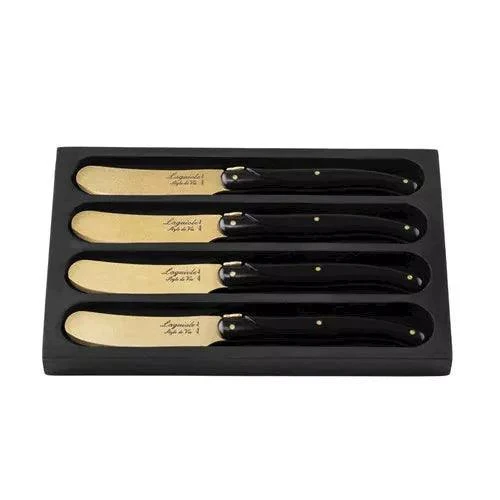Prestige Line botermessen Gold Stonewash (set van 4)