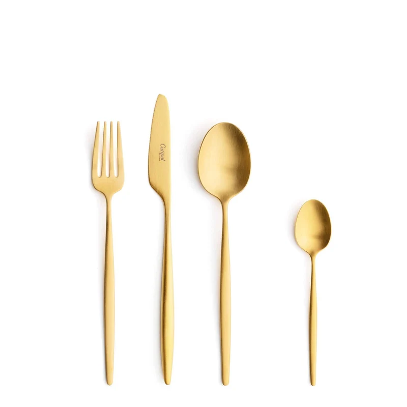Solo Matte Gold bestekset 5-delig