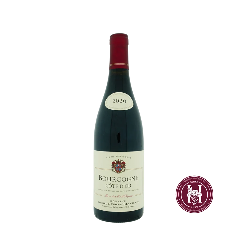 Bourgogne Cote d'Or - Bernard & Thierry Glantenay - 2020 - 0.75L - Frankrijk - Bourgogne - Rood