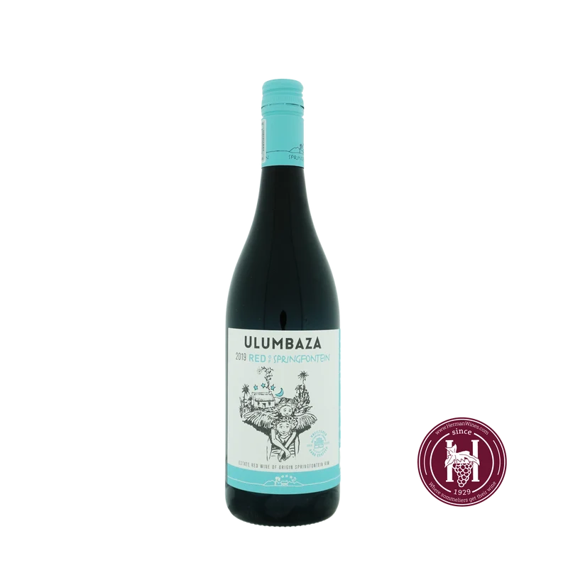 Ulumbaza Red - Springfontein - 2019 - 0.75L - Zuid Afrika - Walker Bay - Rood