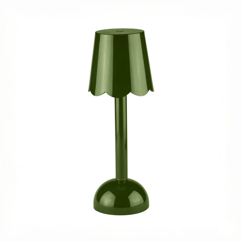 Scallop LED tafellamp 28cm Khaki