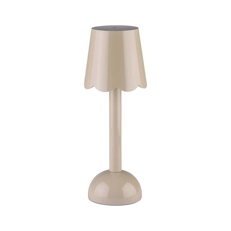 Scallop LED tafellamp 28cm Cappuccino
