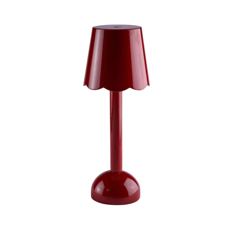 Scallop LED tafellamp 28cm Burgundy