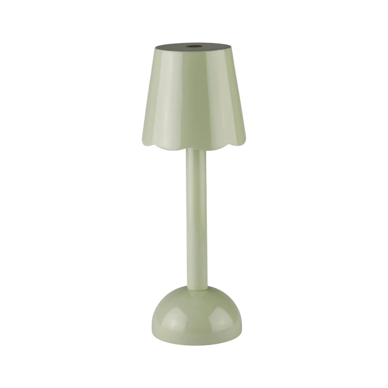 Scallop LED tafellamp 28cm Sage