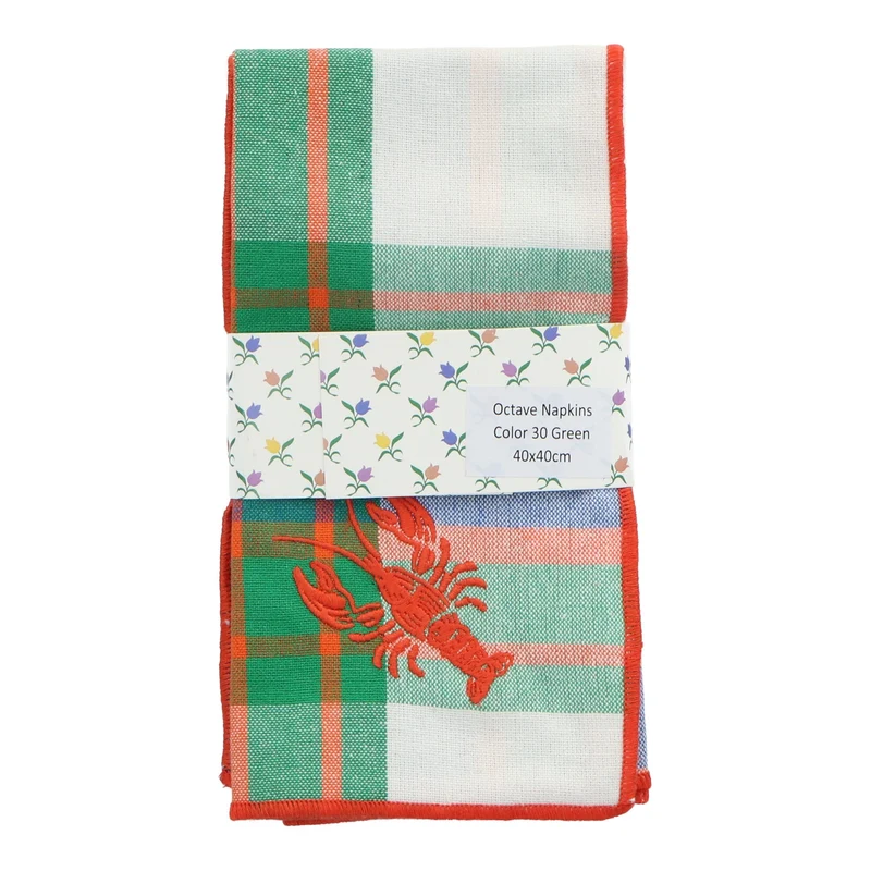Servet Octave Green 40cm (set van 2)