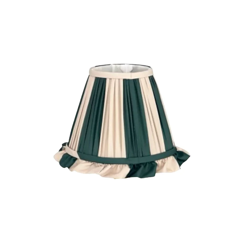 Green & Cream Stripes lampenkapje voor Club Carlotta tafellampen