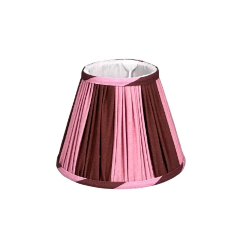 Pink & Brown Stripes lampenkapje voor Club Carlotta tafellampen