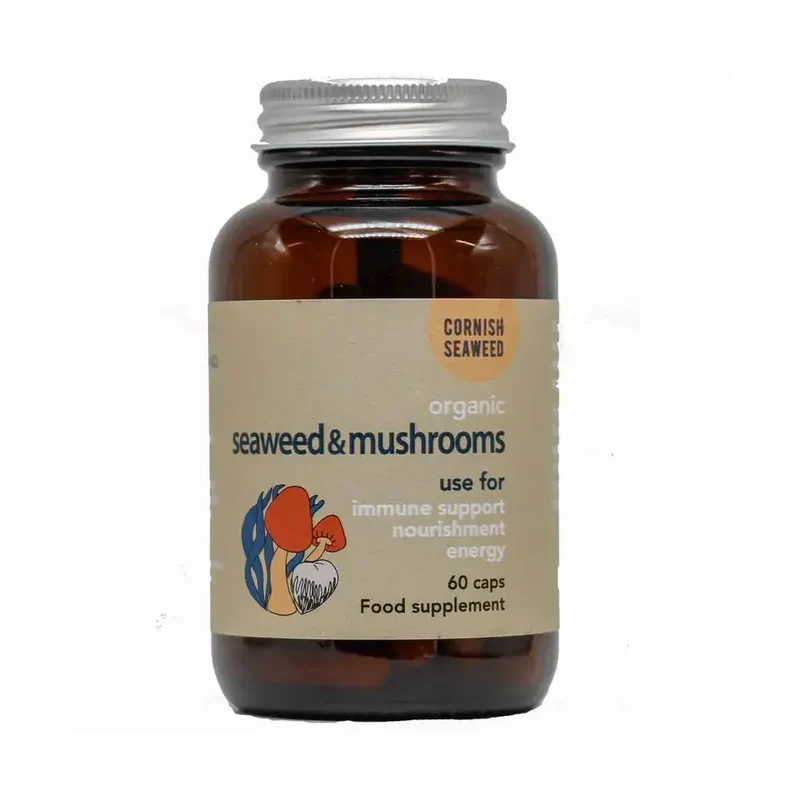 Cornish Seaweed Kelp, lion's mane & shiitake bio 60 capsules