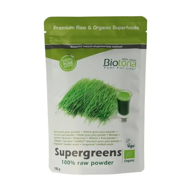 Biotona Supergreens raw powder 150 gram