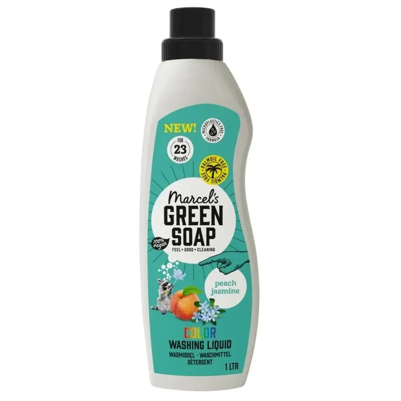 Marcel's Green Soap Wasmiddel kleur perzik & jasmijn