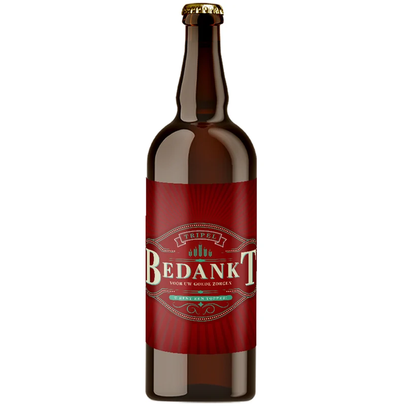 Speciaalbier Bedankt voor uw goede zorgen Tripel - 75cl
