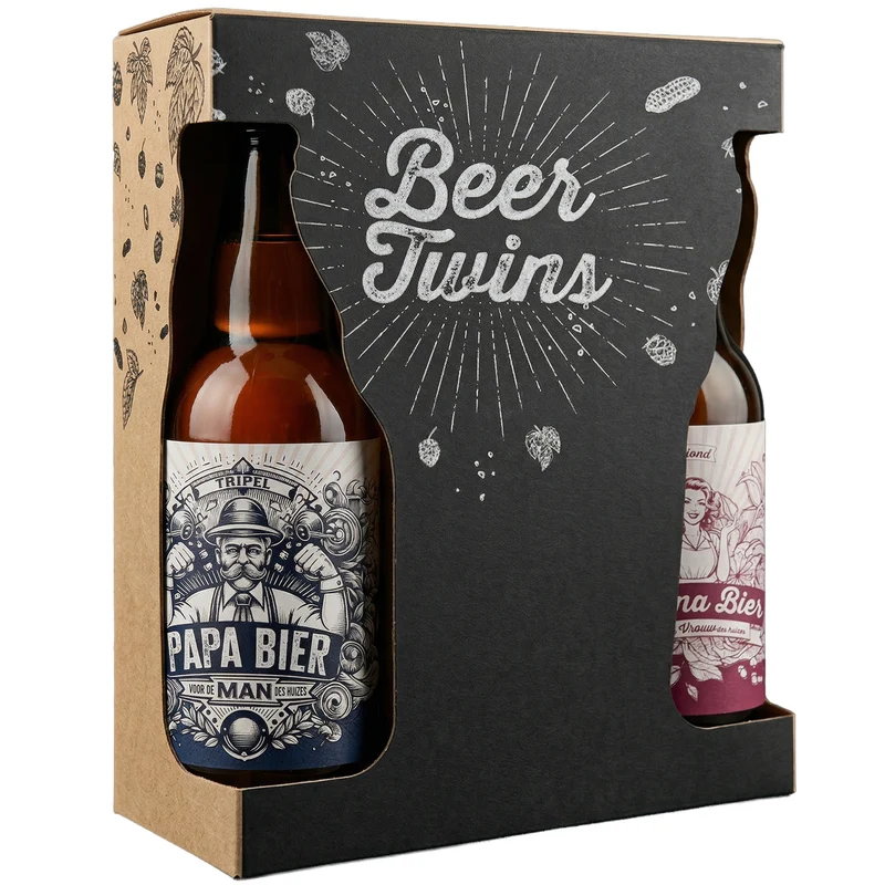 Beer Twins - 2x 33cl speciaalbier Papa Bier en Mama Bier