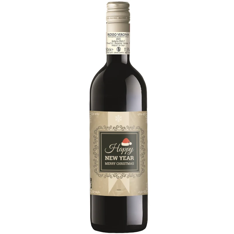 Rode Wijn Happy New Year Beige Rosso Verona - 75cl