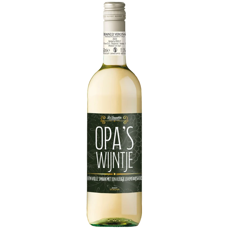 Witte Wijn Opa's Wijn Bianco Verona - 75cl