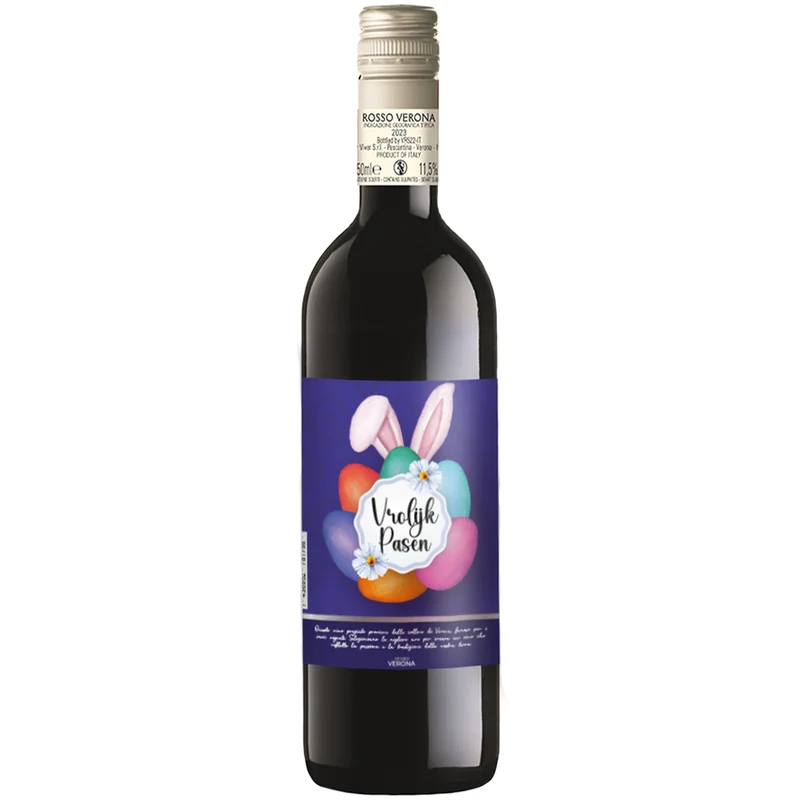 Rode Wijn Vrolijk Pasen Rosso Verona - 75cl