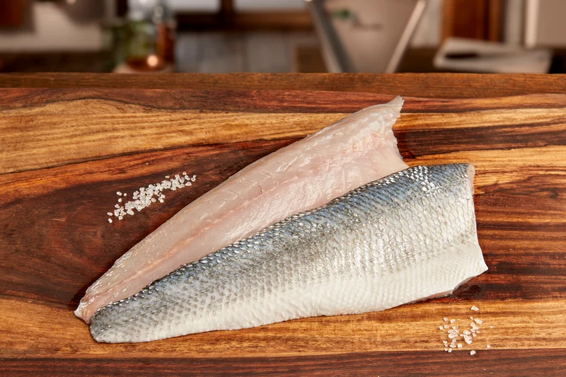 Zeebaarsfilet met Vel