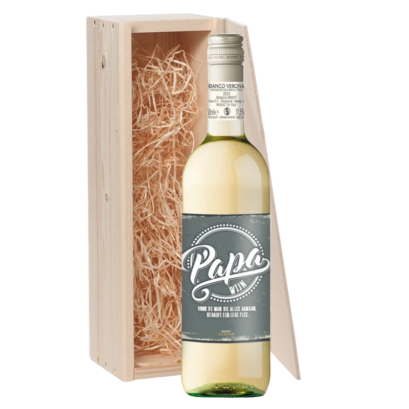 Wijncadeau Papa Wijn Bianco Verona 1x75cl