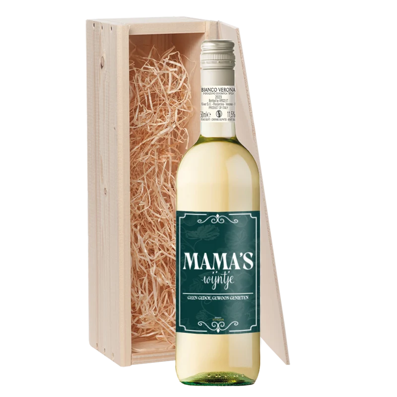 Wijncadeau Mama's Wijntje Bianco Verona 1x75cl