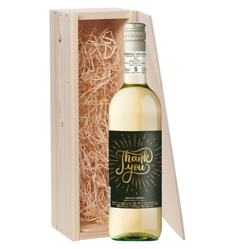 Wijncadeau Thank You Bianco Verona 1x75cl