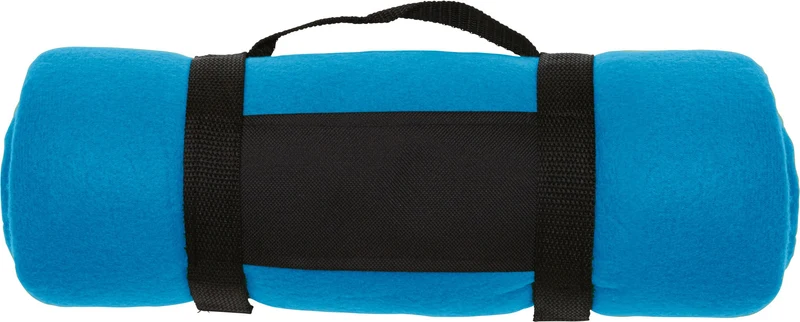Picknickkleed fleece blauw - 162 x 125 cm
