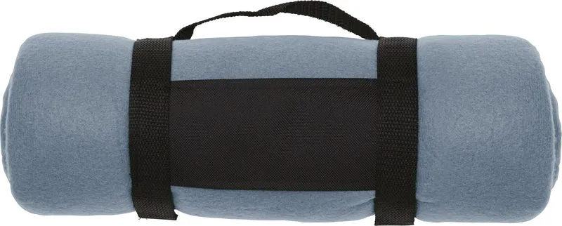 Picknickkleed fleece grijs - 162 x 125 cm