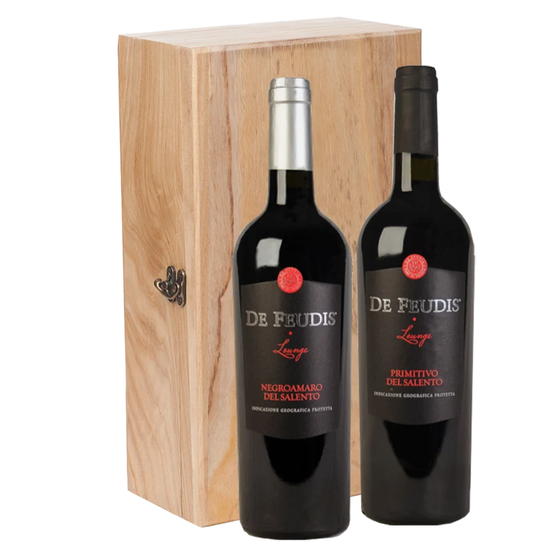 Wijncadeau De Feudis Deluxe Geneve 2x75CL