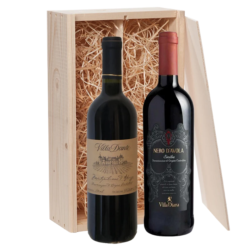 Wijncadeau due villa 2x75CL