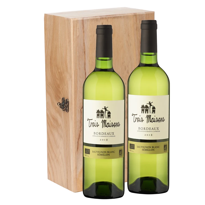 Wijncadeau Trois Maisons Sauvignon Geneve 2x75CL