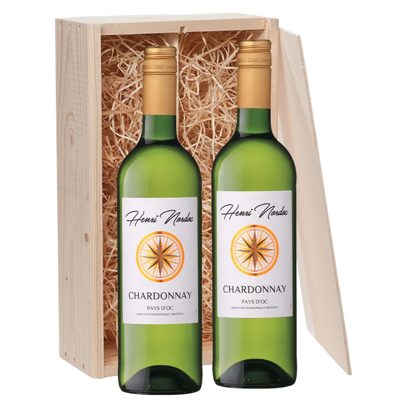 Wijncadeau Henri Nordoc Chardonnay 2x75cl
