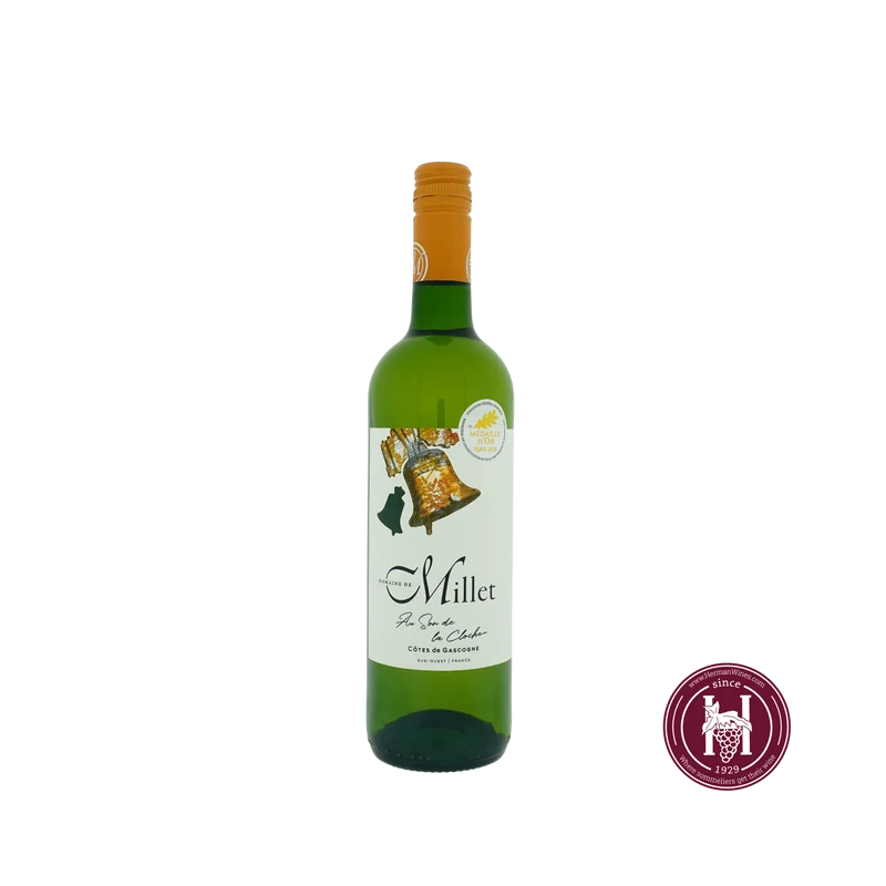 Ugni Blanc Colombard Vin de Pays des Cotes de Gascogne - Domaine de Millet - 2024 - 0.75 L - Frankrijk - Zuidwesten - Wit