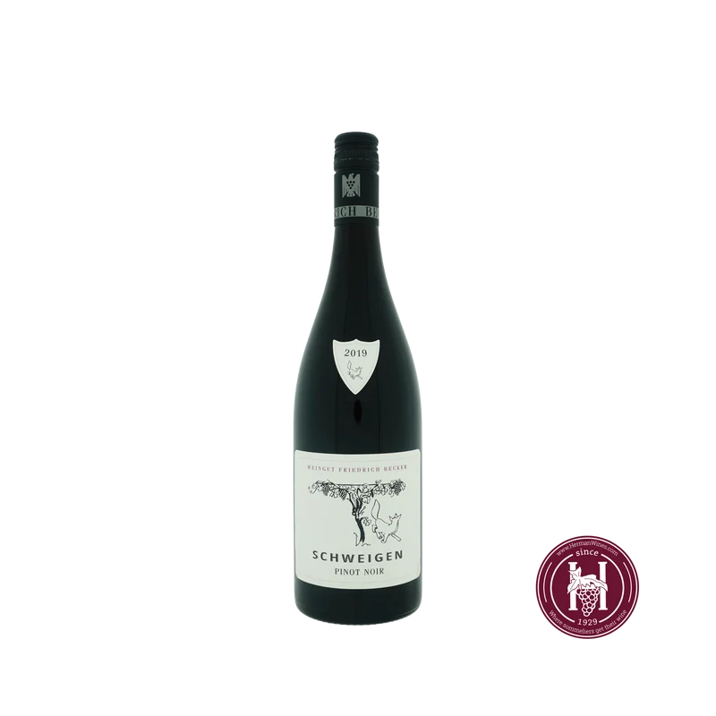 Pinot Noir Schweigen - Weingut Friedrich Becker - 2019 - 0.75 L - Duitsland - Pfalz - Rood